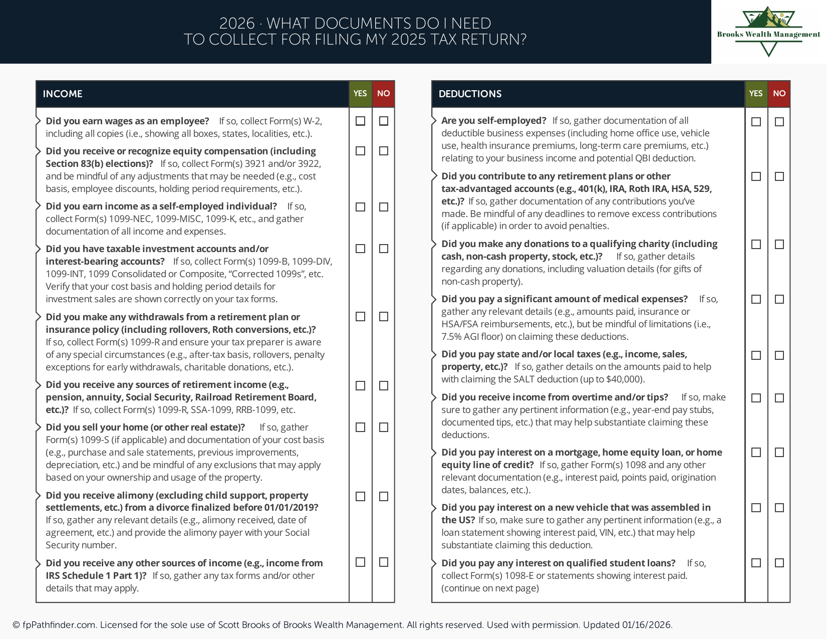 What Documents Do I Need to Collect for Filing My 2025 Tax Return?