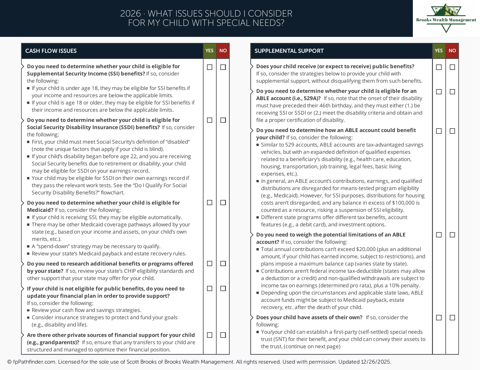 What Issues Should I Consider for My Child with Special Needs?